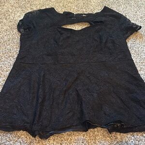 Torrid Black Lace Top